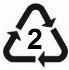 Picture: HDPE Plastic Recycling Logo